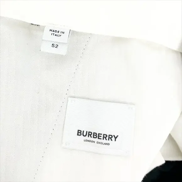 Burberry Mens Wool Pleated Dress Pants EU 52 US 36 Black Classic Trouser